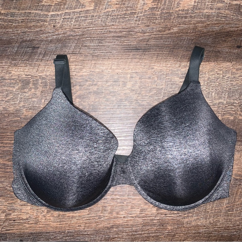Victoria’s Secret Uplift Semi Demi Size 38DDD/ 38F Charcoal Gray - Picture 6 of 6